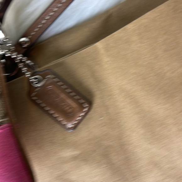 Coach | Brown Pink Wristlet Top Closure - Picture 4 of 10